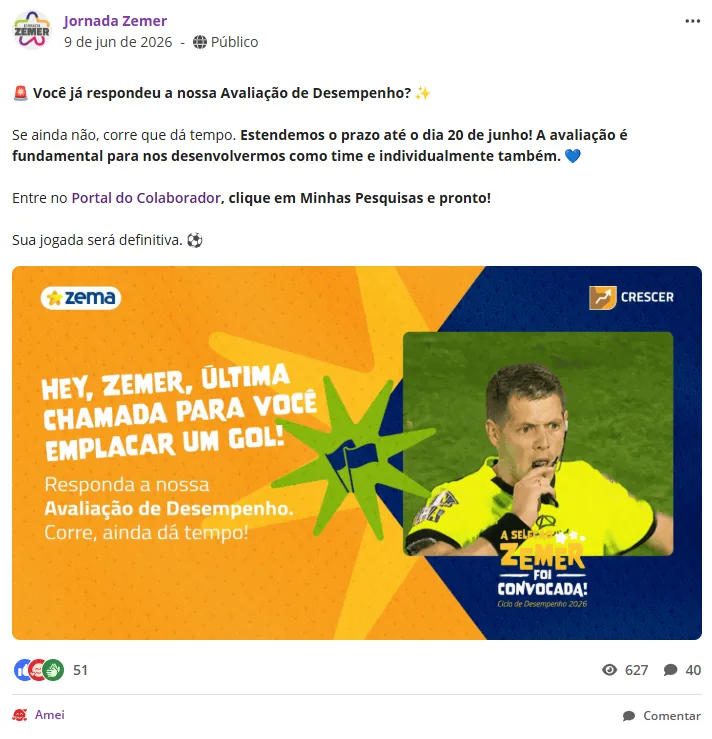 Postagens de maior engajamento no Conectize