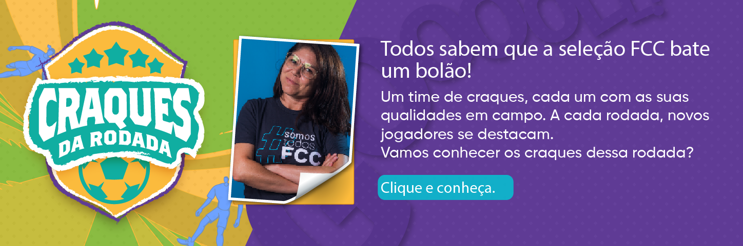 Banner Craques da Rodada — Todos sabem que a seleção FCC bate um bolão