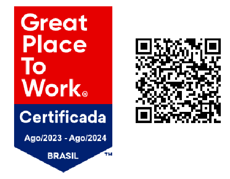 Selo Great Place to Work Certificada — Ago/2023 a Ago/2024