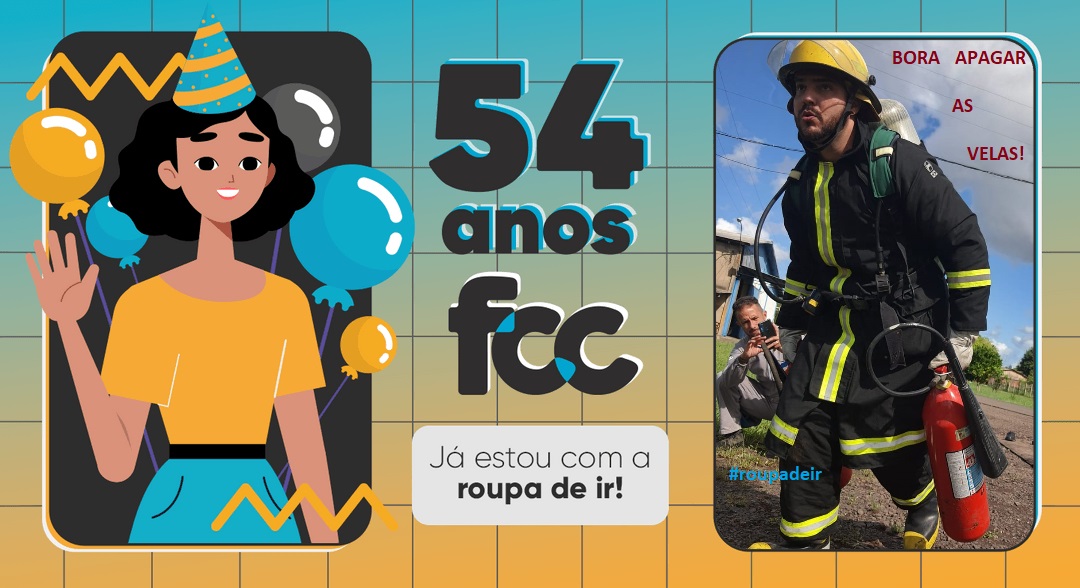 Moldura 54 anos FCC — 'Bora apagar as velas!'